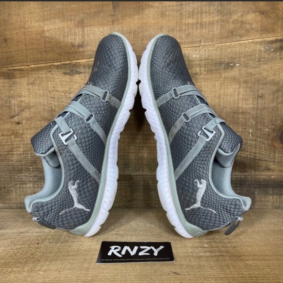 Puma Soft Foam Twill Dark Grey Walking Sneakers - Picture 4 of 8